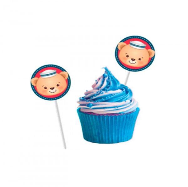 Banderinha Docinhos Ursinho Marin (8Un) - Festcolor