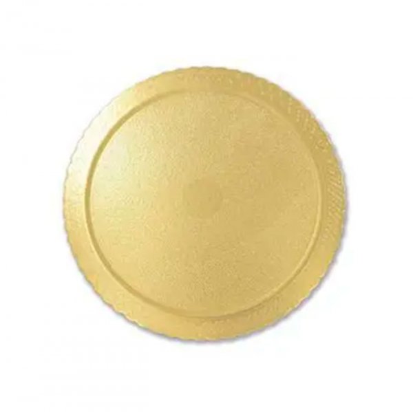 Cakeboard Redondo Ouro 38Cm - Ultrafest
