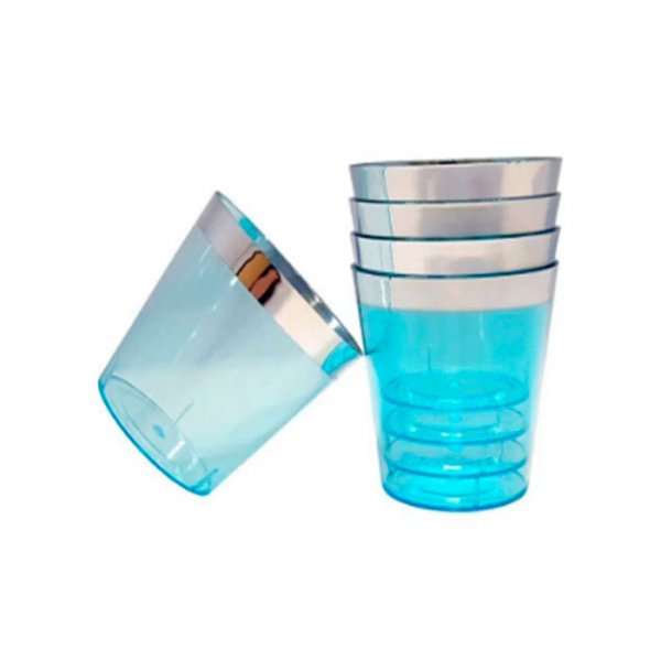 Copo Requinte Azul 25Ml (C/20) - Prafesta