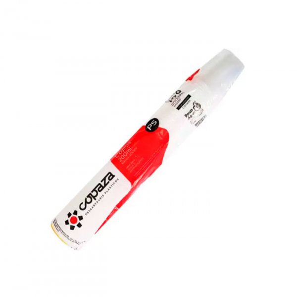 Copo Descartavel Transp 200Ml (C/100Un) - Copaza