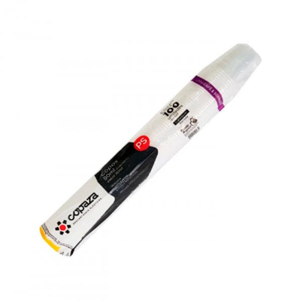 Copo Descartavel Transp Café 80Ml (C/100Un) - Copaza