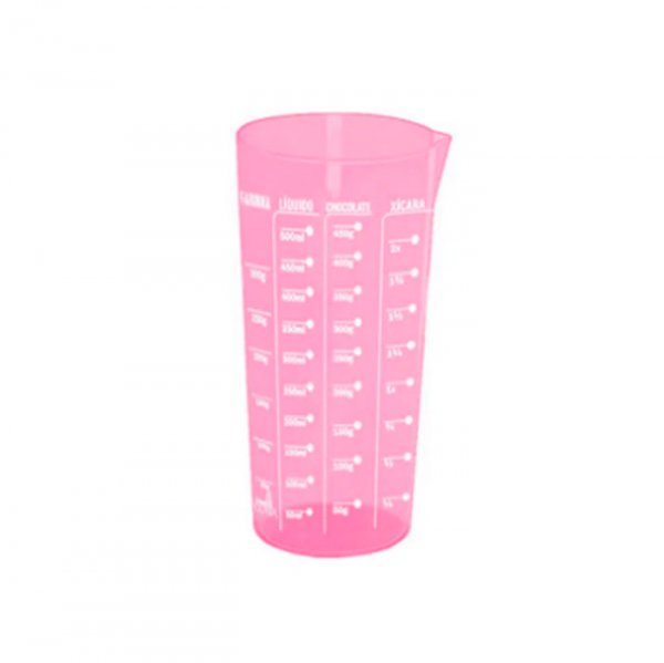 Copo Graduado Rosa 570Ml - Injetemp