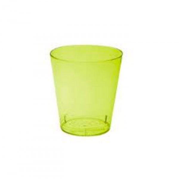 Copo Mini 25Ml Acrilico Amar Limao (C/10Un) - Clean Wave