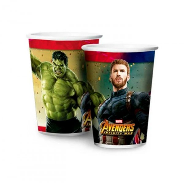 Copo De Papel 180Ml Avengers2 (C/8Un) - Regina