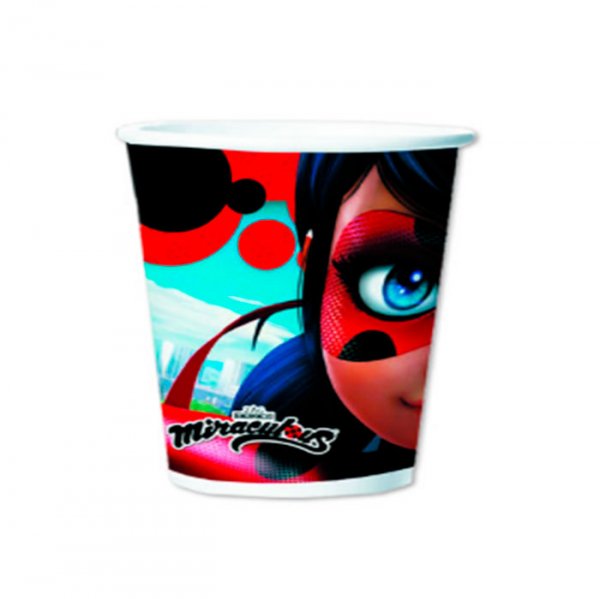 Copo De Papel 180Ml Ladybug (C/8Un) - Regina