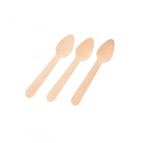 Colher De Madeira Natural - Silver Festas
