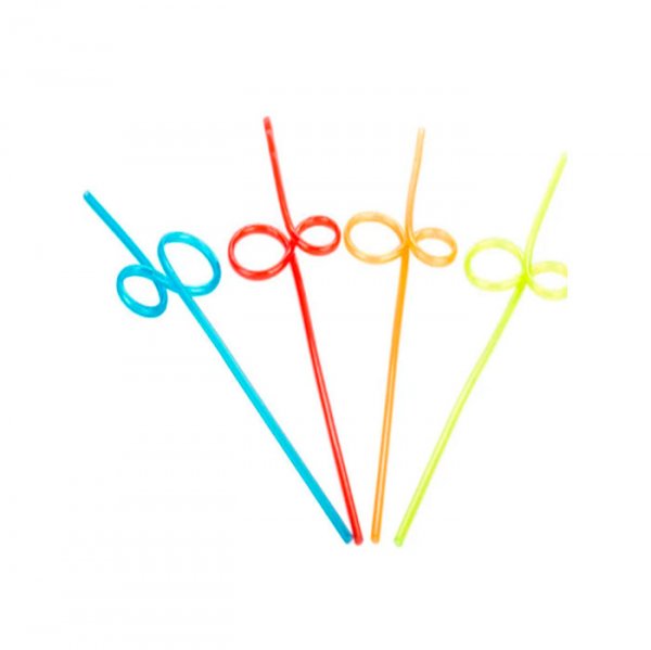 Canudo Espiral Rigido Cores Ha004 (4Un) - Silver Festas