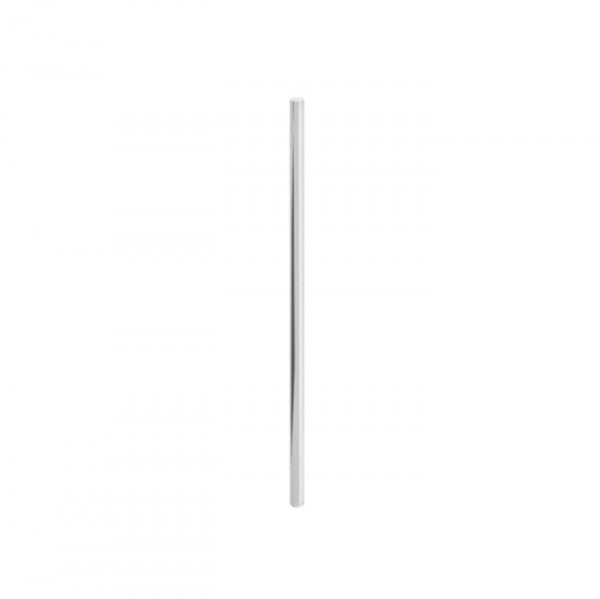 Canudo Papel Liso Metal Prata (20Un) - Cromus