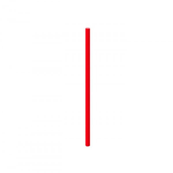 Canudo Papel Liso Vermelho (20Un) - Cromus