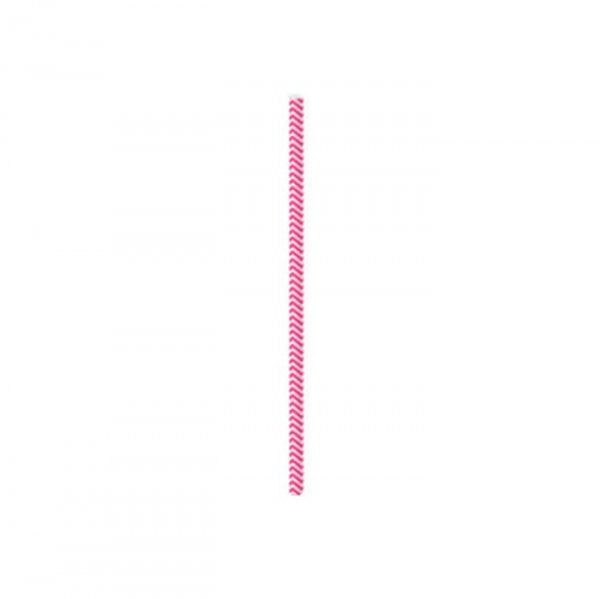 Canudo Papel Missioni Rosa (20Un) - Cromus