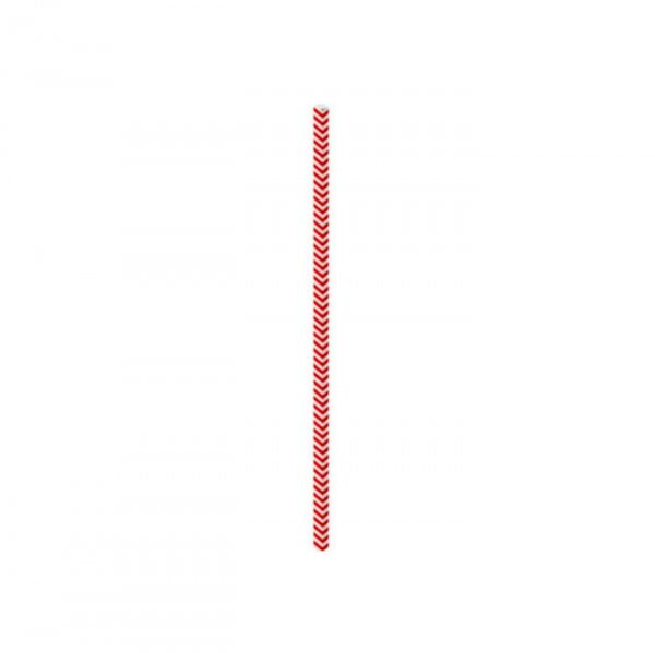 Canudo Papel Missioni Vermelho (20Un) - Cromus