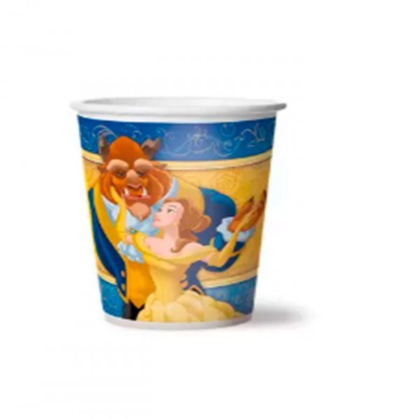 Copo De Papel Bela E A Fera 180Ml (C/8Un) - Regina