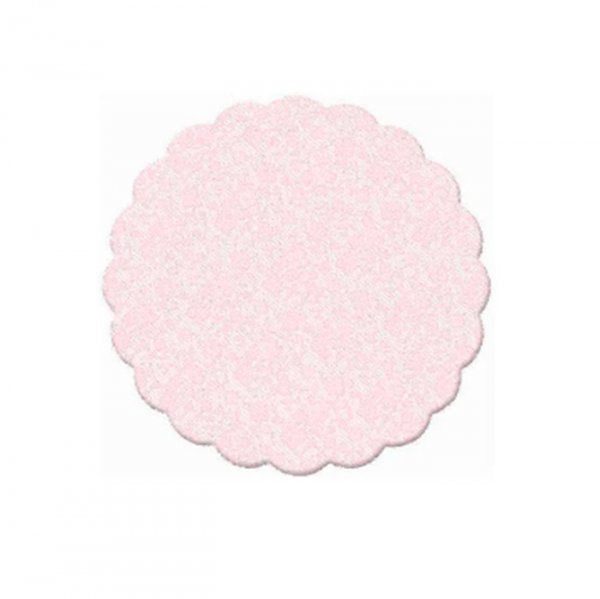 Fundo Bandeja Renda Francesa Rosa 11Cm (100Un) - Cromus