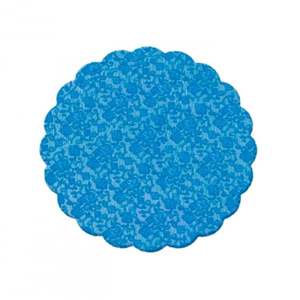 Fundo Bandeja Renda Francesa Azul Marinho 7Cm (100Un) - Cromus