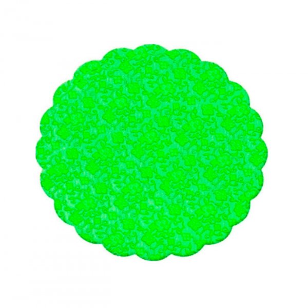 Fundo Bandeja Renda Francesa Verde Escuro 9Cm (100Un) - Cromus