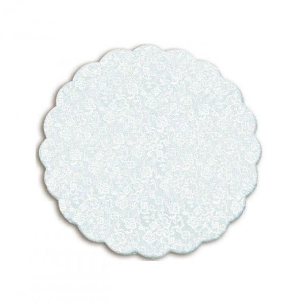 Fundo Bandeja Renda Francesa Branco 9Cm (100Un) - Cromus