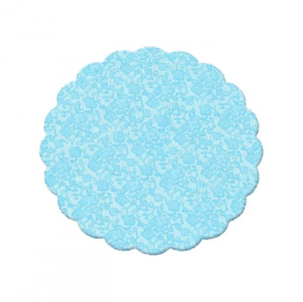 Fundo Bandeja Rendadinho Azul 7Cm (100Un) - Cromus