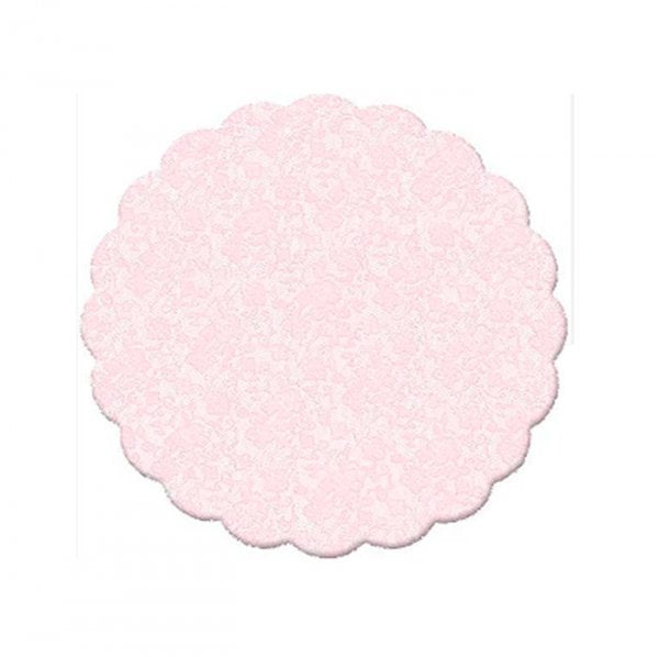 Fundo Bandeja Rendadinho Rosa 7Cm (100Un) - Cromus