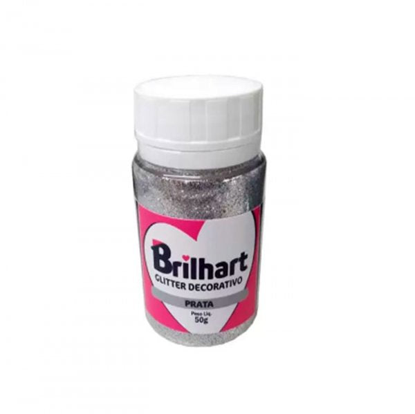 Glitter Prata 50G - Brilhart