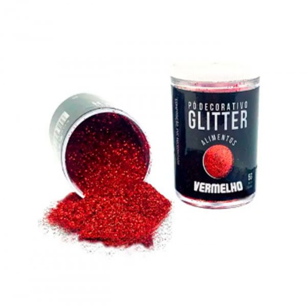 Glitter Vermelho 5G - Sonho Fino