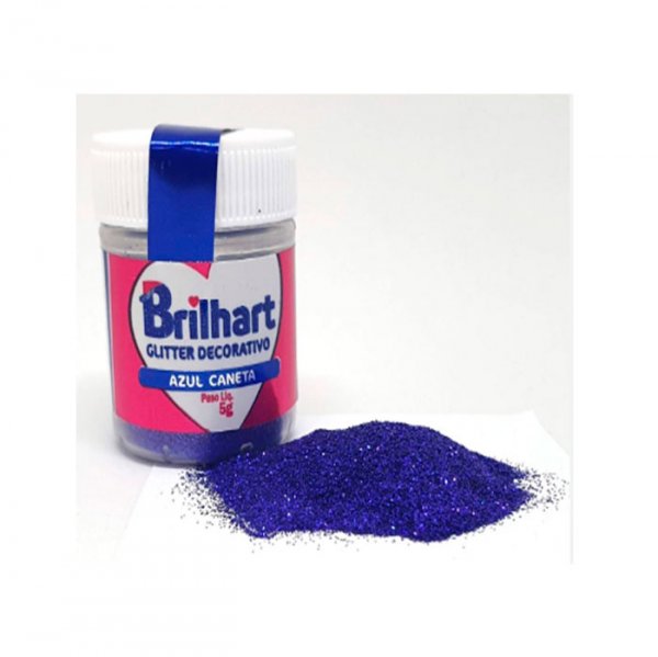 Glitter Azul Caneta - Sonho Fino