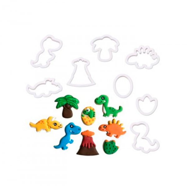 Kit Cortador Dinossauro (8Pcs) - Prime Chef