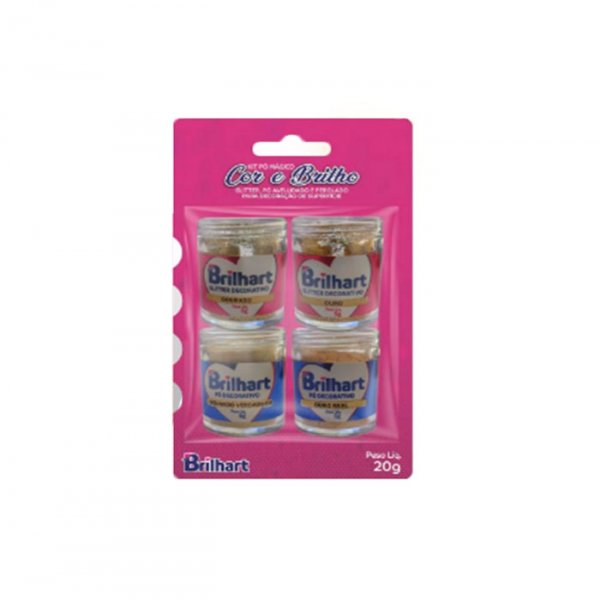 Kit Po Magico Brilho Ouro (4Un) - Brilhart