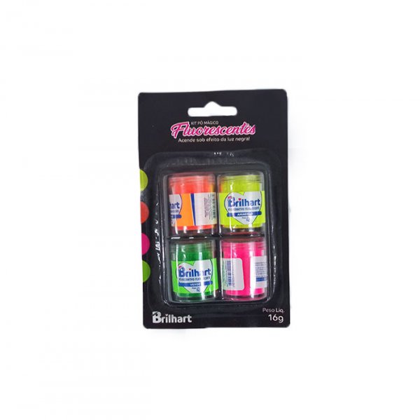 Kit Po Magico Fluorescente 16G (4Un) - Brilhart