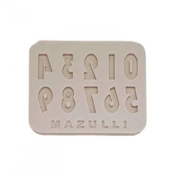 Molde De Silicone Numeros (1Cm) 2463 - Mazulli
