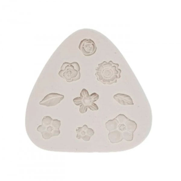 Molde De Silicone Flores Diversas 2478 - Mazulli