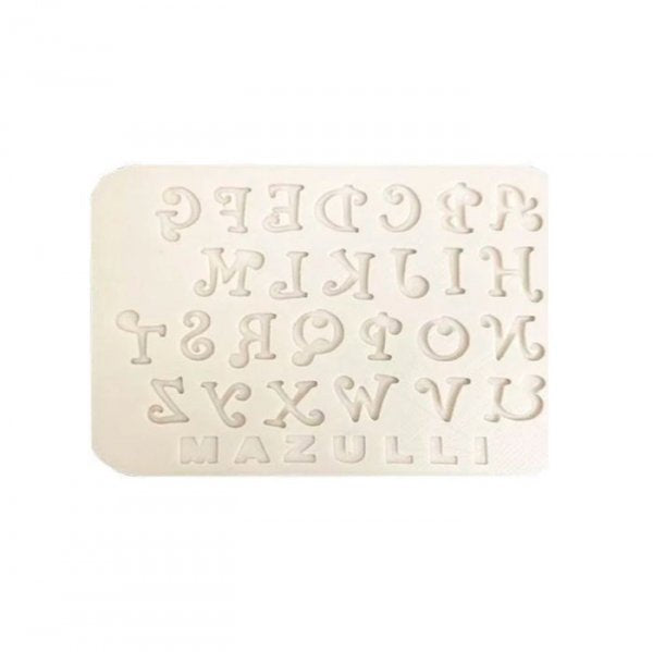 Molde De Silicone Letras Cursivas (1Cm) 2487 - Mazulli