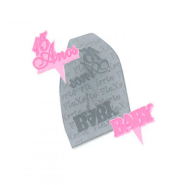 Molde Em Silicone 15 Anos/Baby - Flexarte