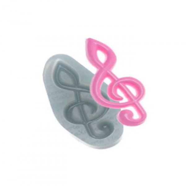 Molde Em Silicone Clave Sol Media - Flexarte