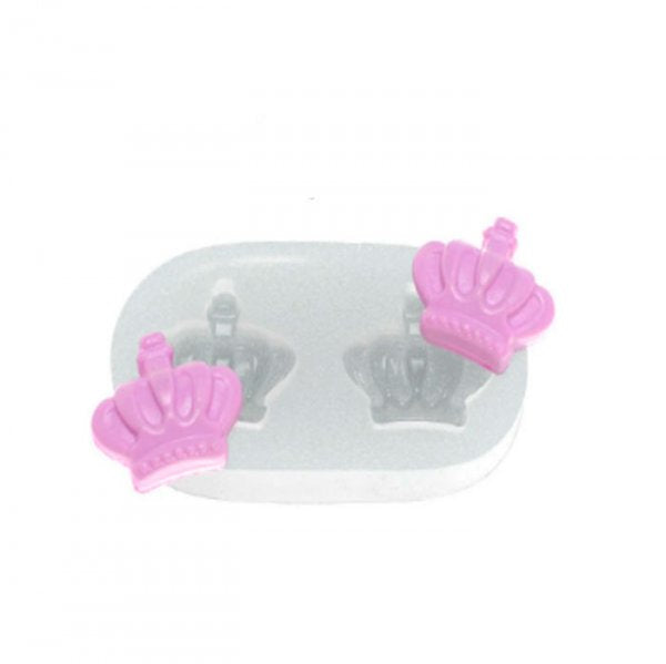 Molde Em Silicone Coroa Media Dupla - Flexarte