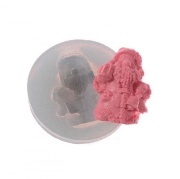 Molde Em Silicone Papai Noel Crespo - Flexarte