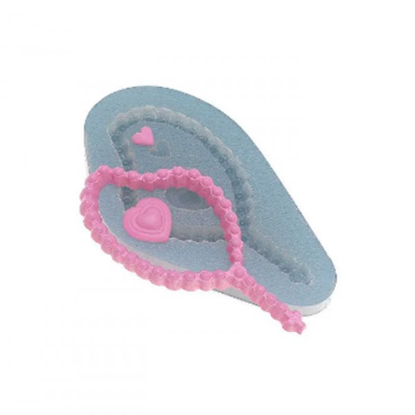 Molde Em Silicone Terço Mini Coração - Flexarte