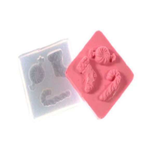 Molde Em Silicone Trio Natal - Flexarte