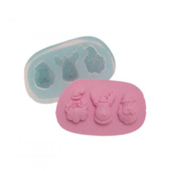 Molde Em Silicone Trio Natal 5 - Flexarte