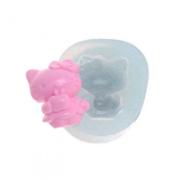 Molde Em Silicone Gatinha Pequena - Flexarte