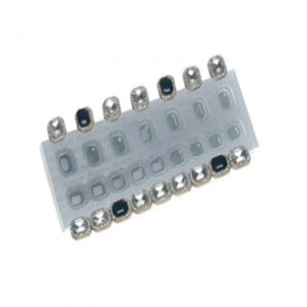 Molde Em Silicone Joia Pro Stoya Cordão Retangular - Flexarte