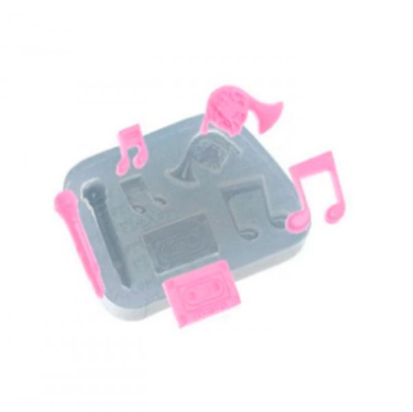 Molde Em Silicone Musical Retro - Flexarte
