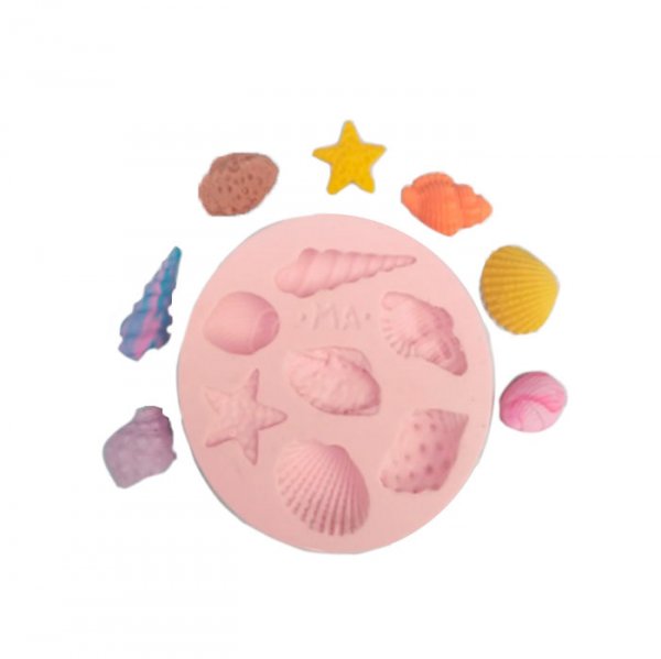 Molde Em Silicone Conchas N°2 - Marcela Arteira