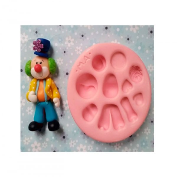 Molde Em Silicone Palhaço - Marcela Arteira