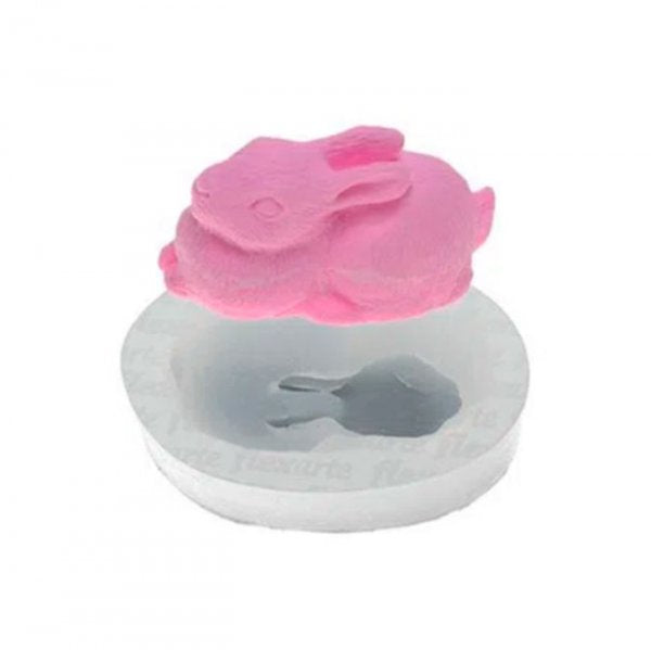 Molde Em Silicone Coelho Grande - Flexarte