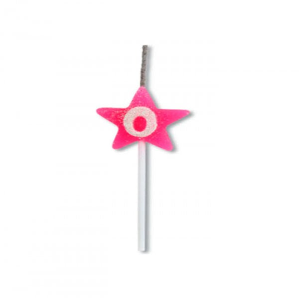 Vela Aniversario Rosa Citrus N°0 - Festcolor