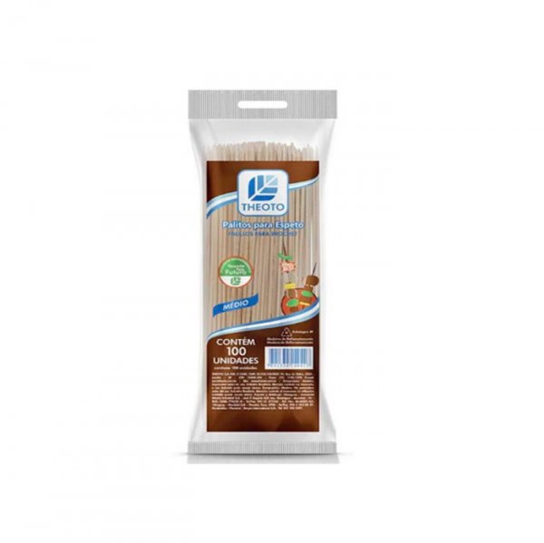 Palito Para Espeto (100Un) 18Cm - Theoto