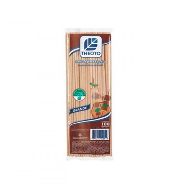Palito Para Espeto (100Un) 25Cm - Theoto