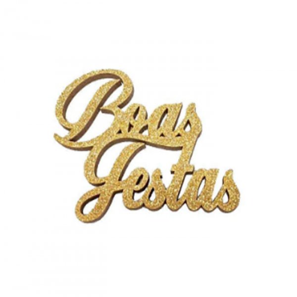 Aplique Minimalista Md14 Mdf Dourado - Sonho Fino