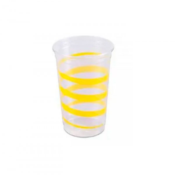 Copo Mania Festa Amarelo 300Ml (30Un) - Prafesta