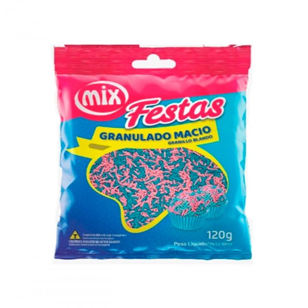 Granulado Macio Azul Bebe/Rosa Bebe 120Gr - Mix